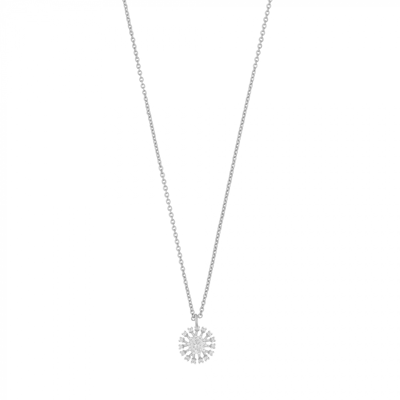 Wiz pendant neck 42 Silver/clear-42cm
