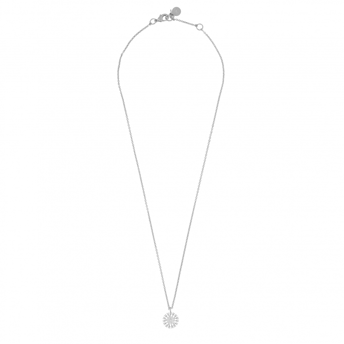 Wiz pendant neck 42 Silver/clear-42cm