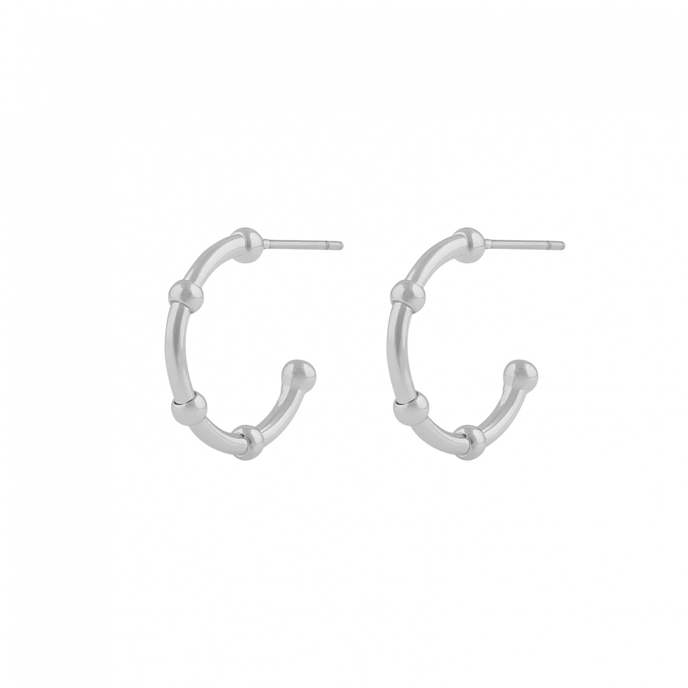 Gina small oval ear Silver