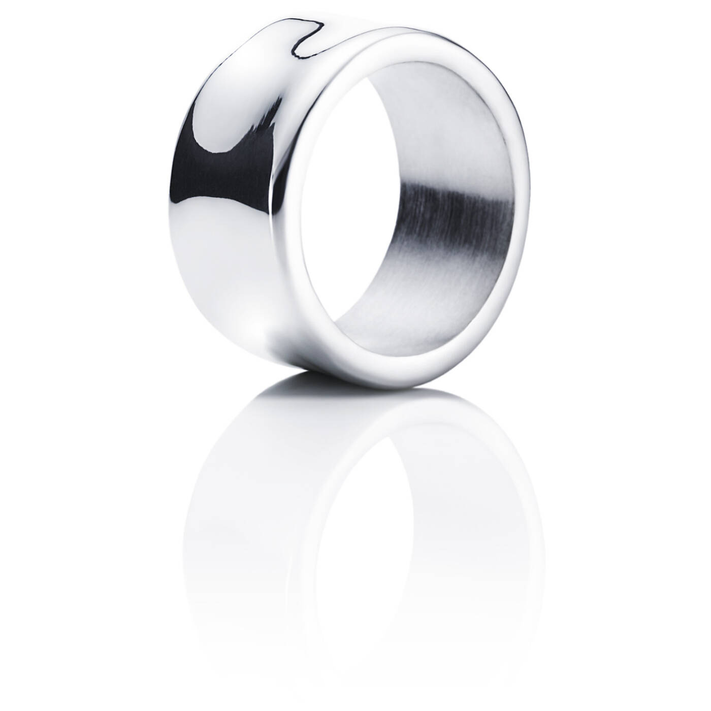 Moonwalk Wide Ring Silver