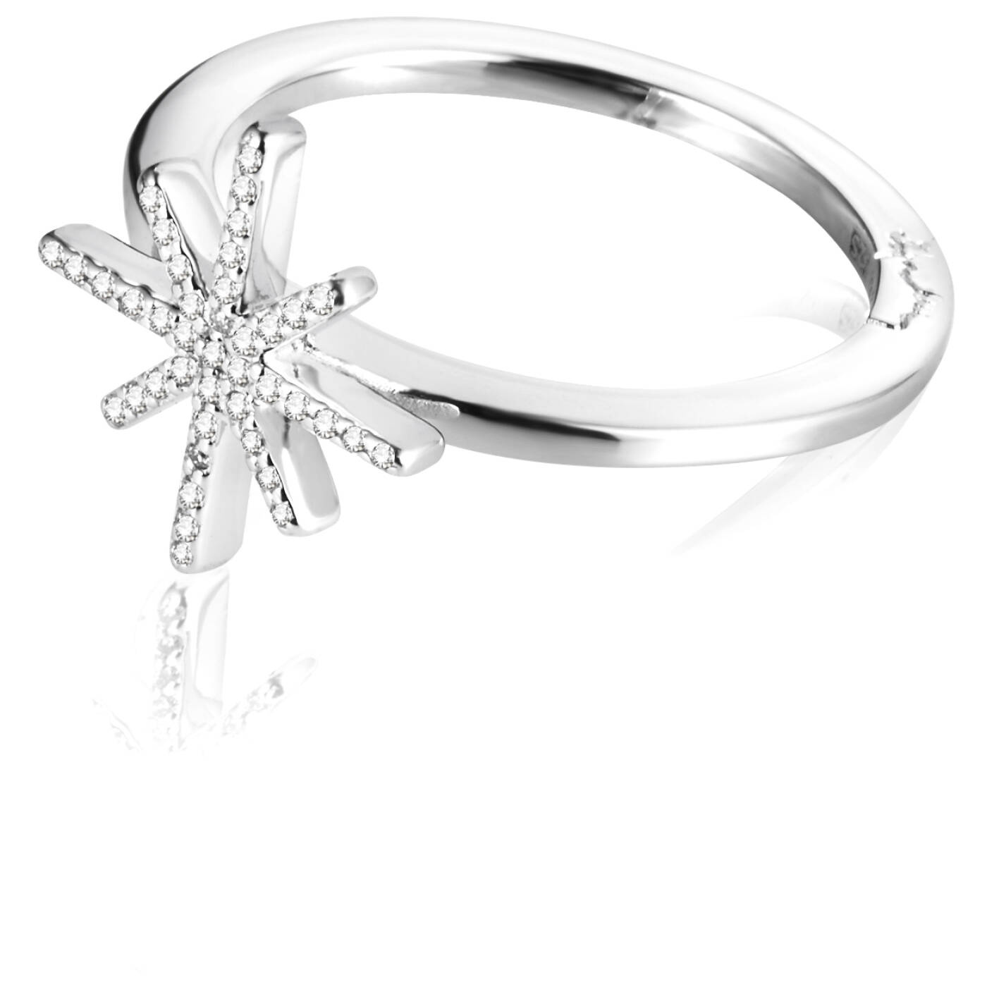 Beam & Stars Ring Silver