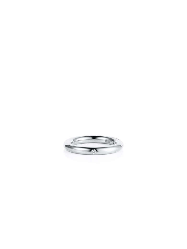 One Love & Stars Thin Ring Silver