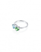 The Sea & I Ring Silver Green Sapphire/Topaz  The Sea & I Ring Silver Green Sapphire/Topaz