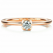 Love Bead Wedding 0.19 ct diamant Ring Guld