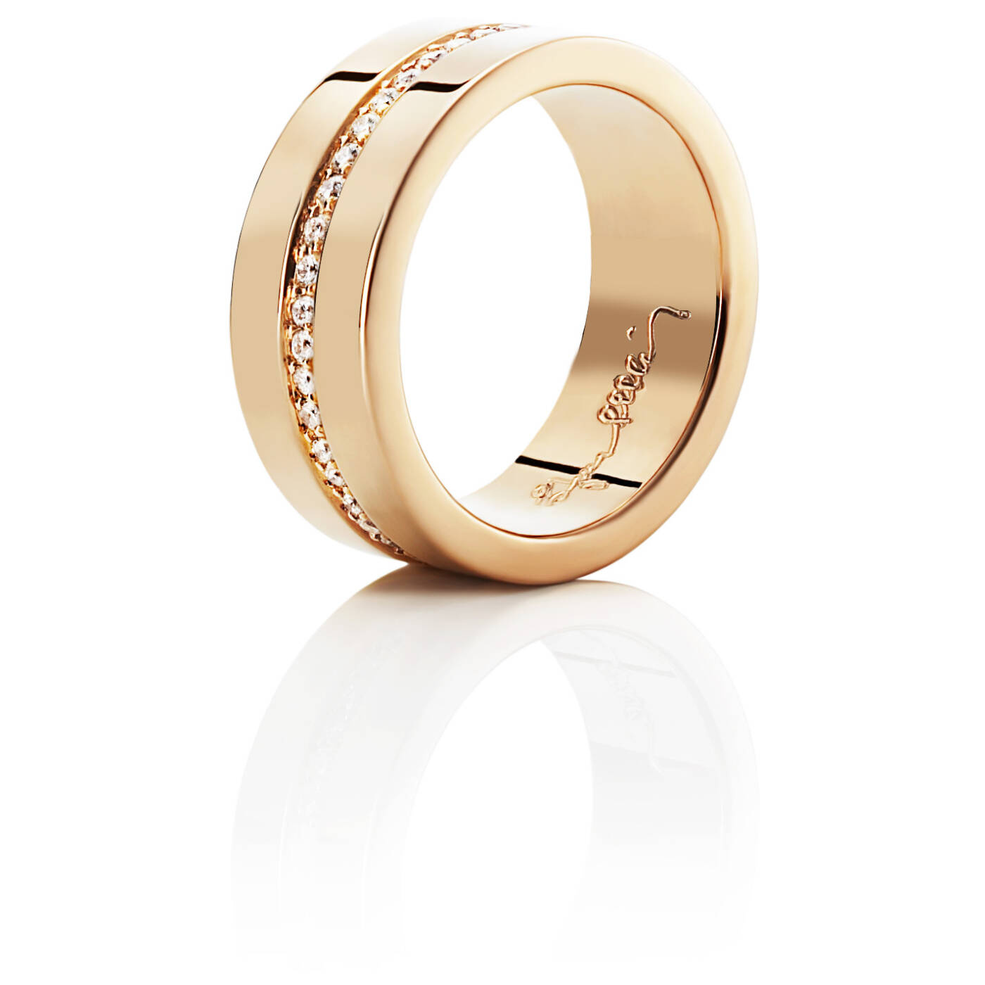 Wide & Stars Ring Guld