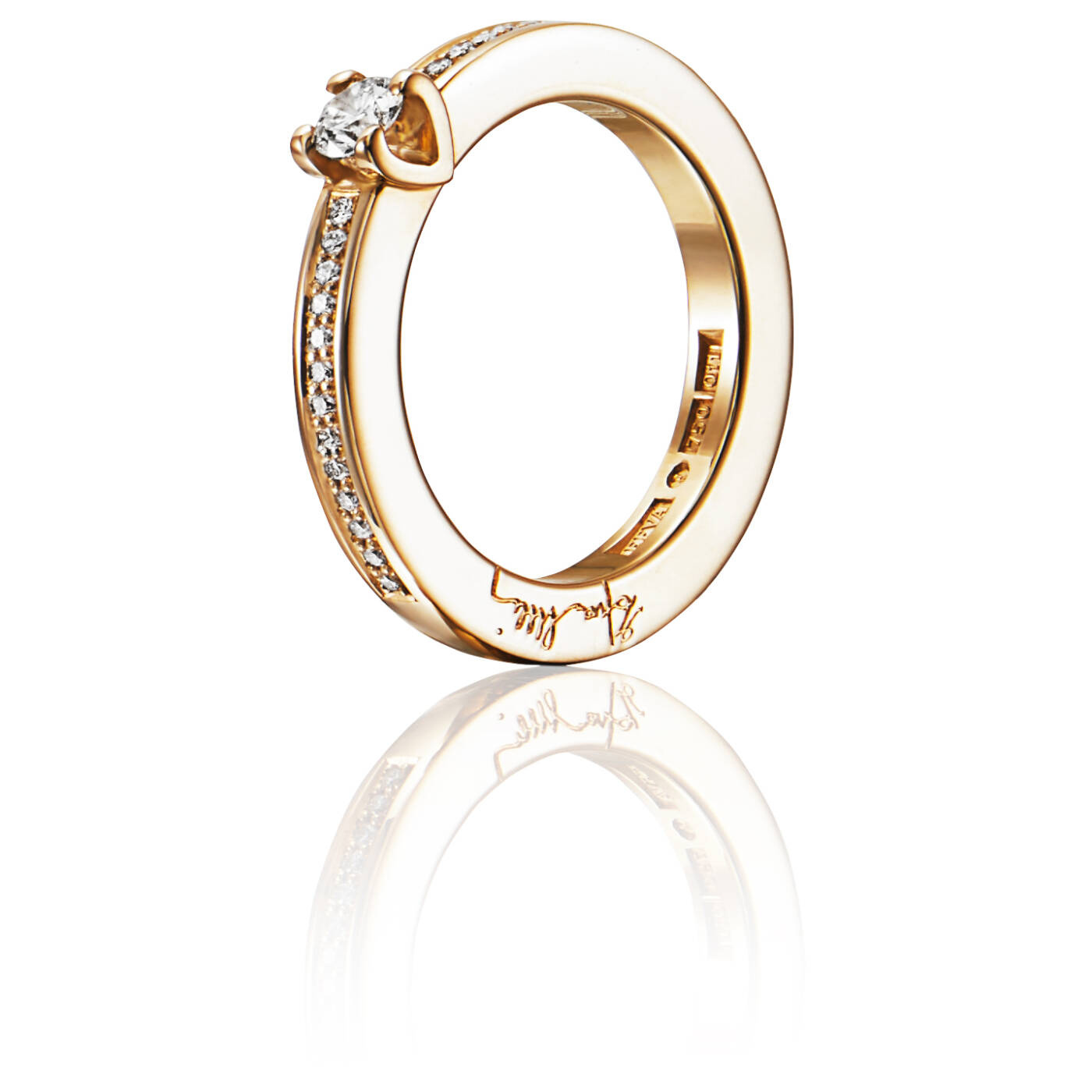 Heart To Heart 0.19 ct diamant Ring Guld