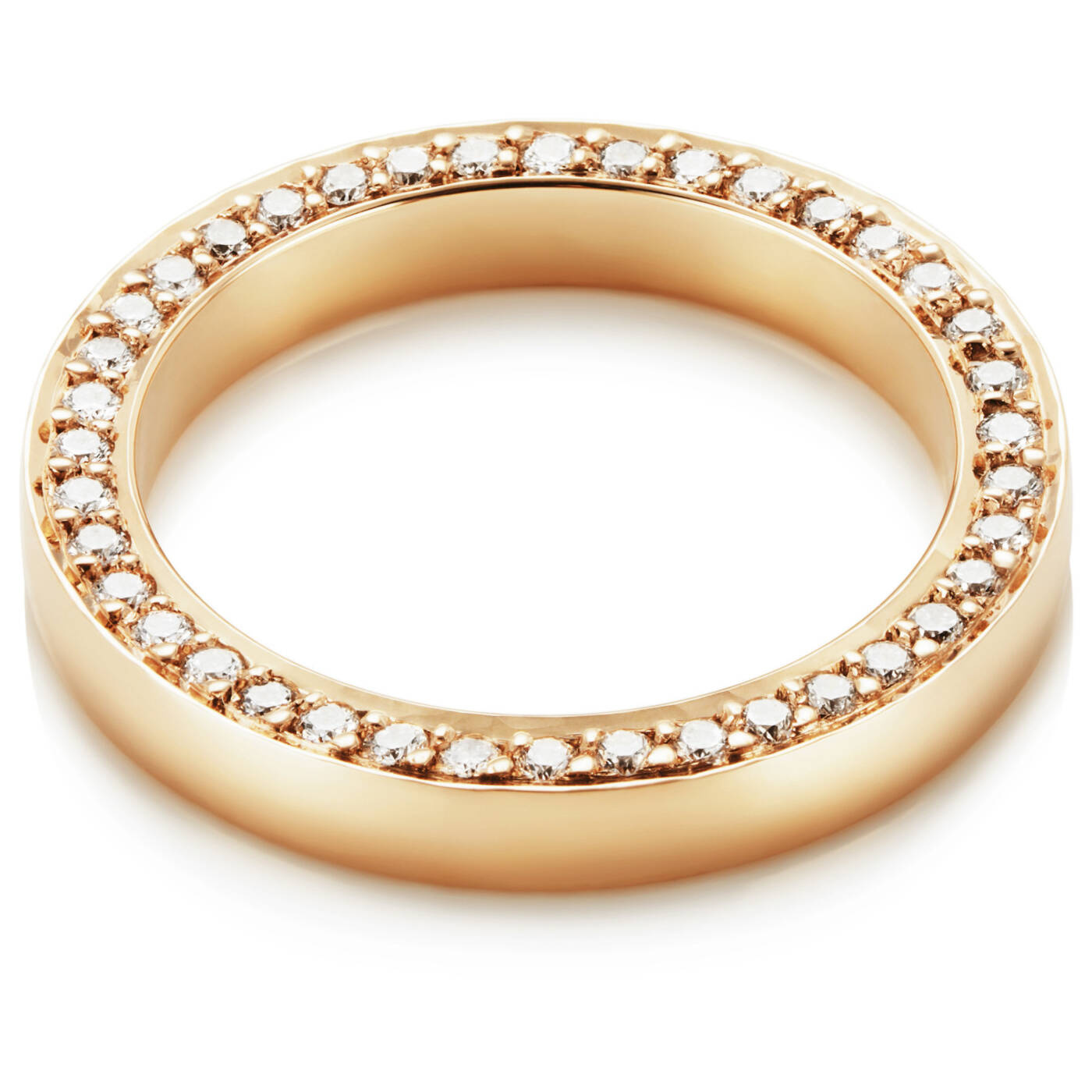 Half Round & Stars On Side Ring Guld