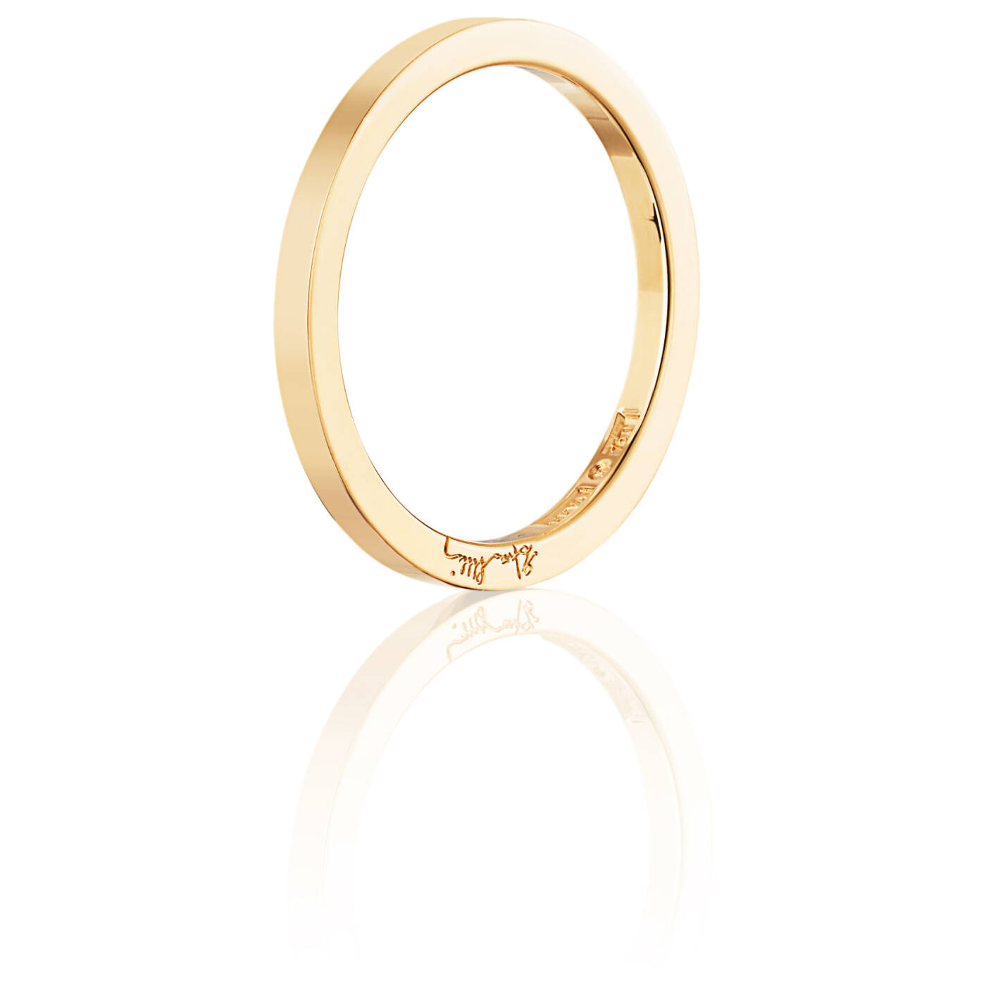 Plain & Signature Thin Ring Guld