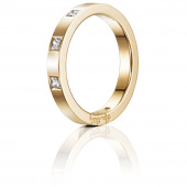 High & I Love You On Top Thin Ring Guld