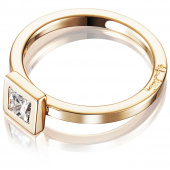 Princess Wedding Thin 0.40 ct diamant Ring Guld