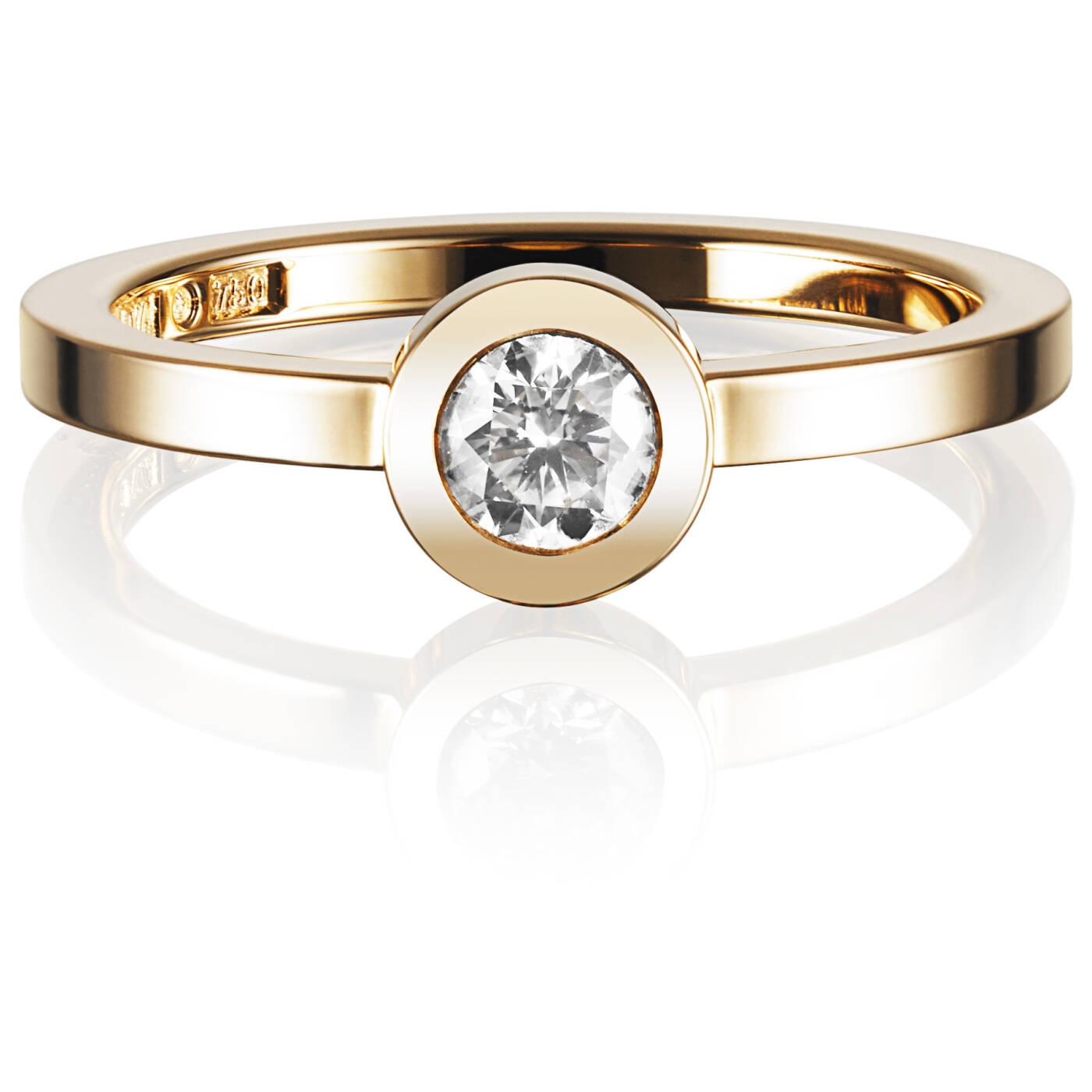 The Wedding Thin 0.30 ct diamant Ring Guld