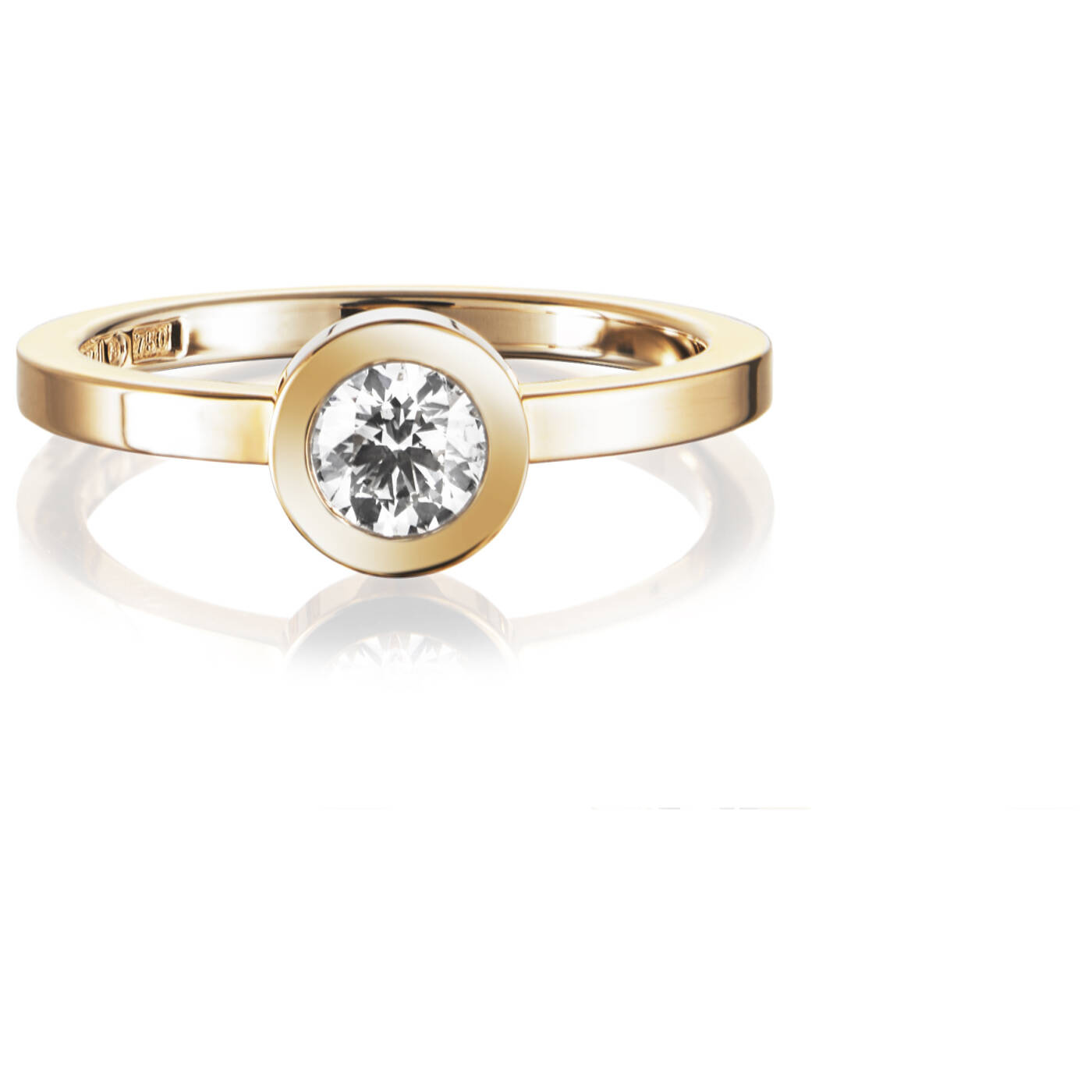 The Wedding Thin 0.40 ct diamant Ring Guld