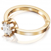 Crown Wedding 1.0 ct diamant Ring Guld