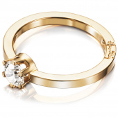 Crown Wedding 0.50 ct diamant Ring Guld