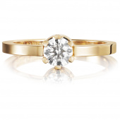 Crown Wedding 0.50 ct diamant Ring Guld