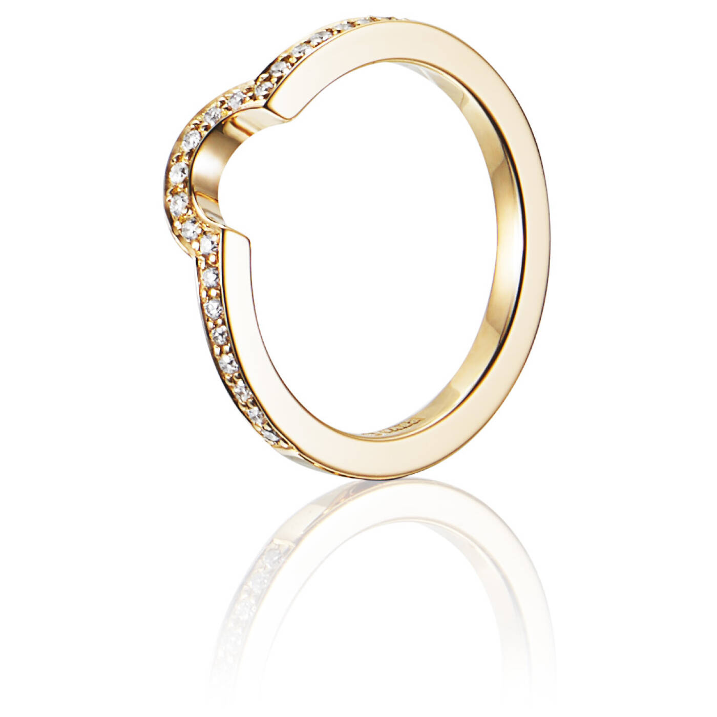 You & Me Threesome Ring Guld