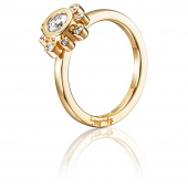 Sweet Hearts Crown 0.30 ct diamant Ring Guld