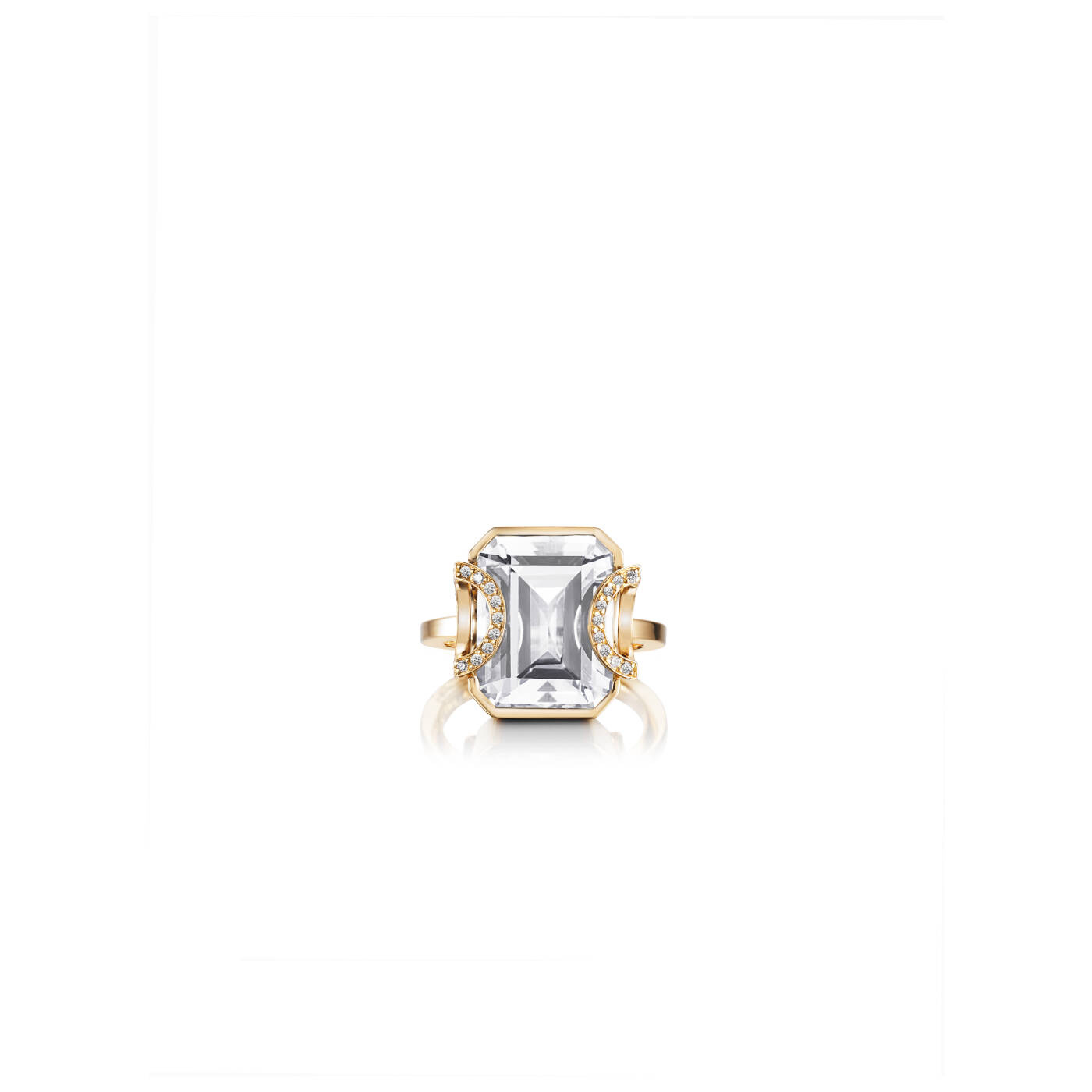Little Magic Star - Crystal Quartz Ring Guld