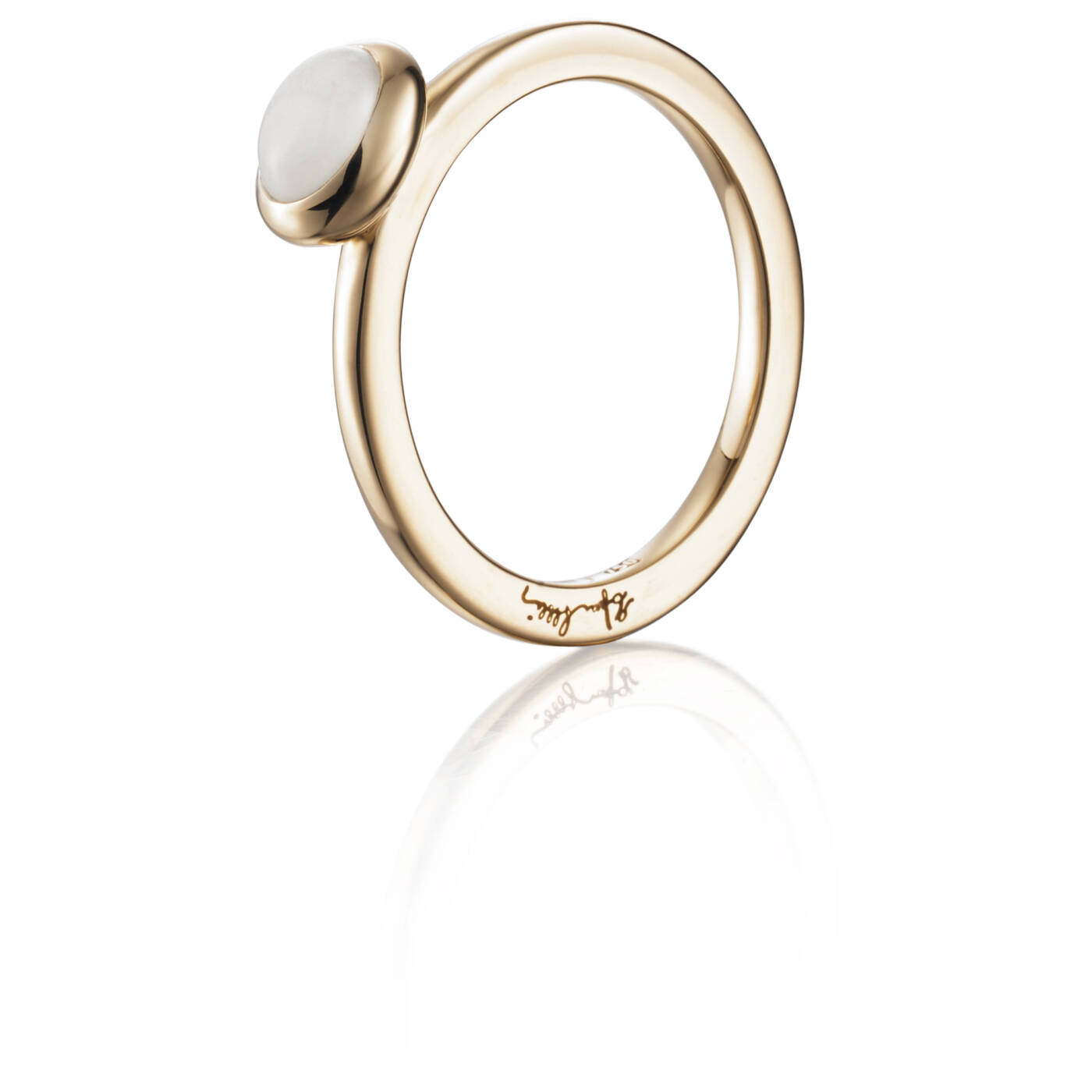 Love Bead - Moonstone Ring Guld