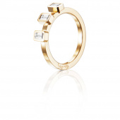 Baguette Wedding 0.30 ct diamant Ring Guld