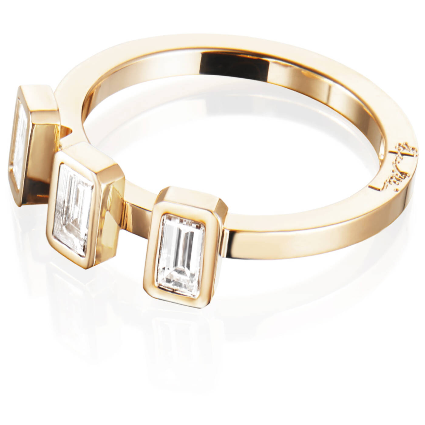 Baguette Wedding 0.60 ct diamant Ring Guld