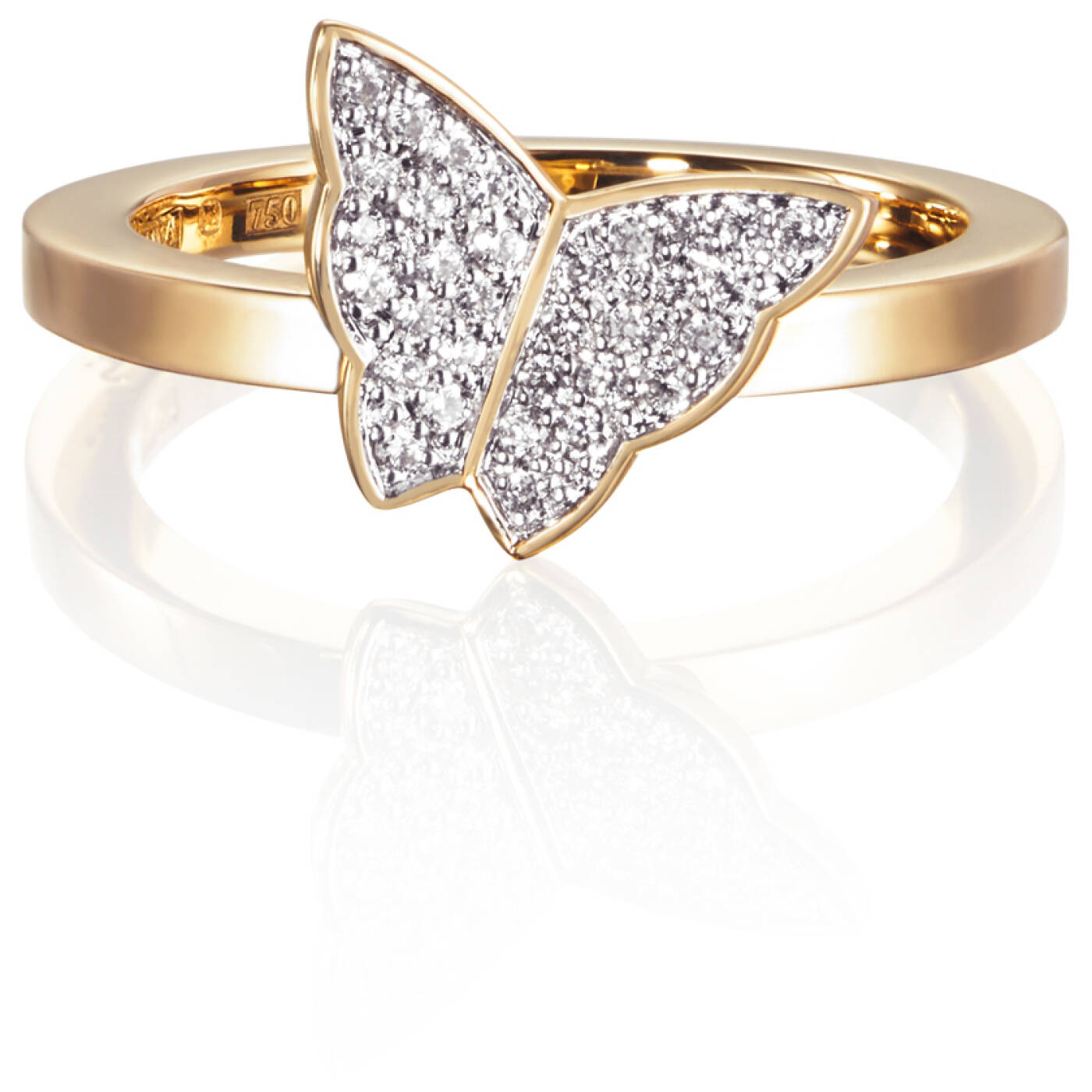 Little Miss Butterfly & Stars Ring Guld