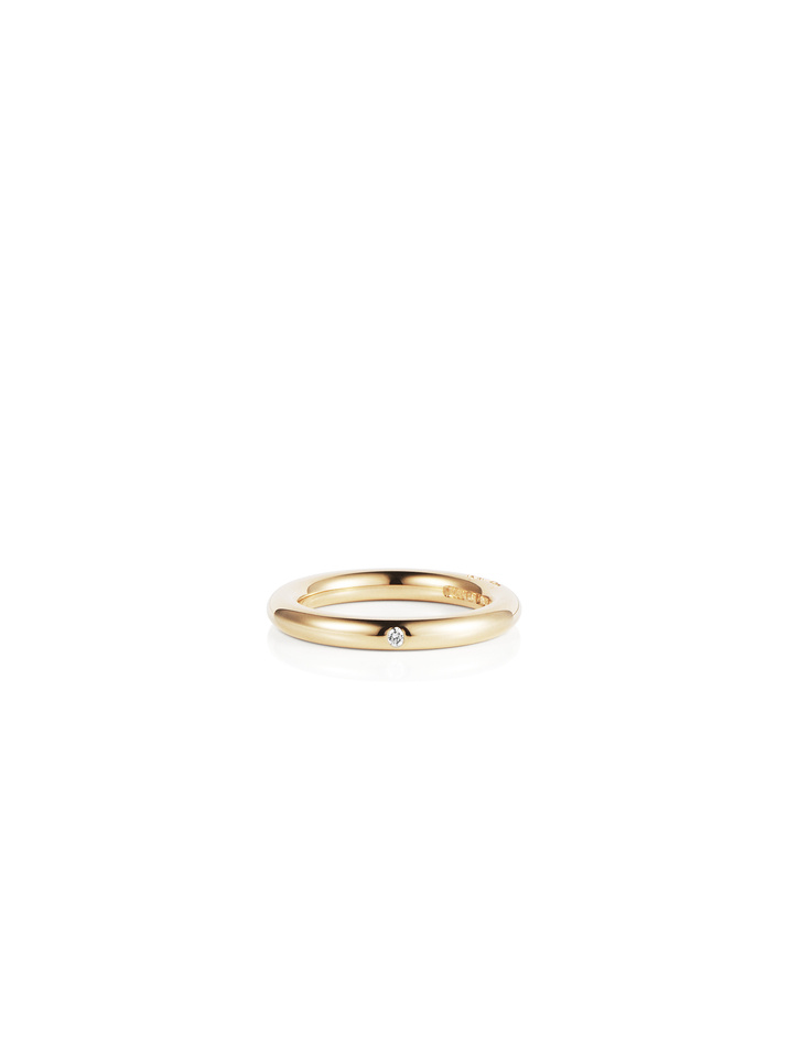 One Love & Stars Thin Ring Guld