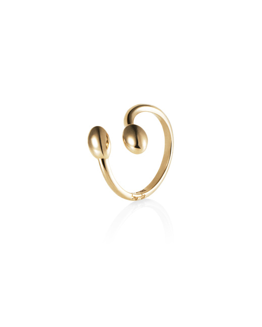 Love Bead Twin Ring Gold
