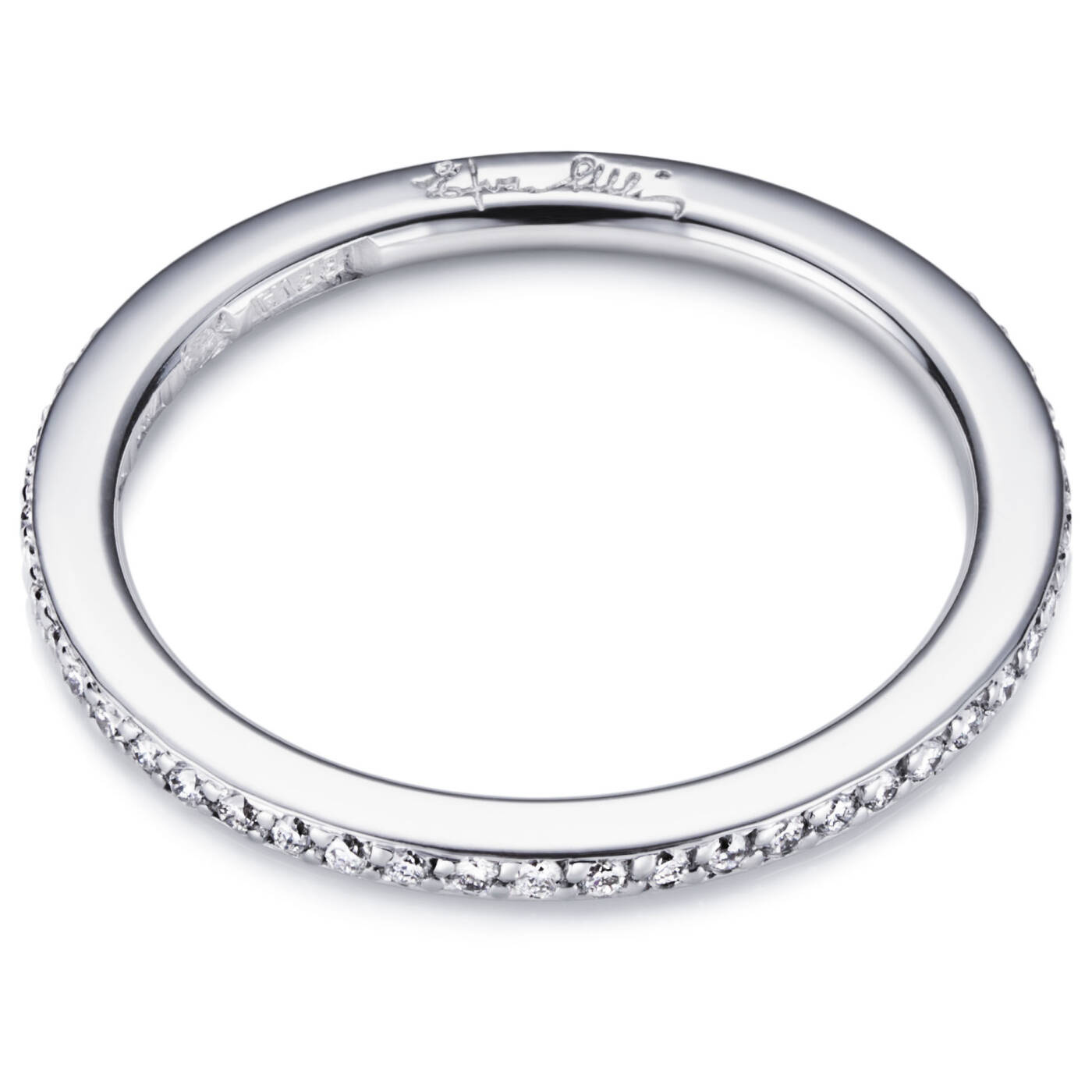 Love Bead & Stars Band Ring Vitguld