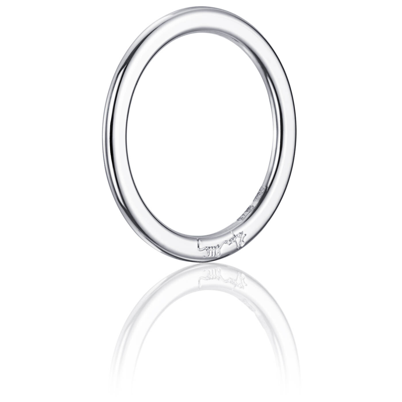 Love Bead Band Ring Vitguld