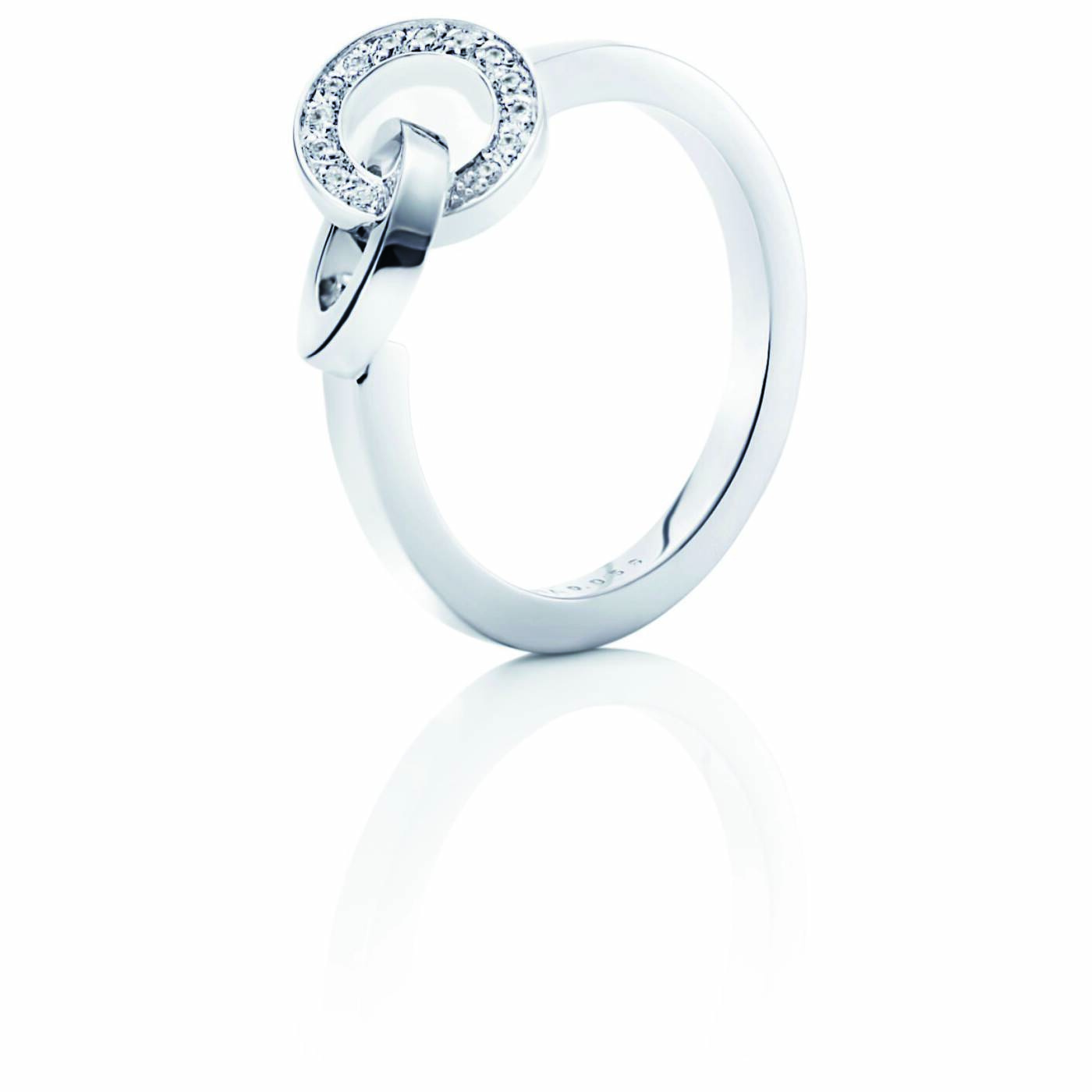 You & Me Ring Vitguld