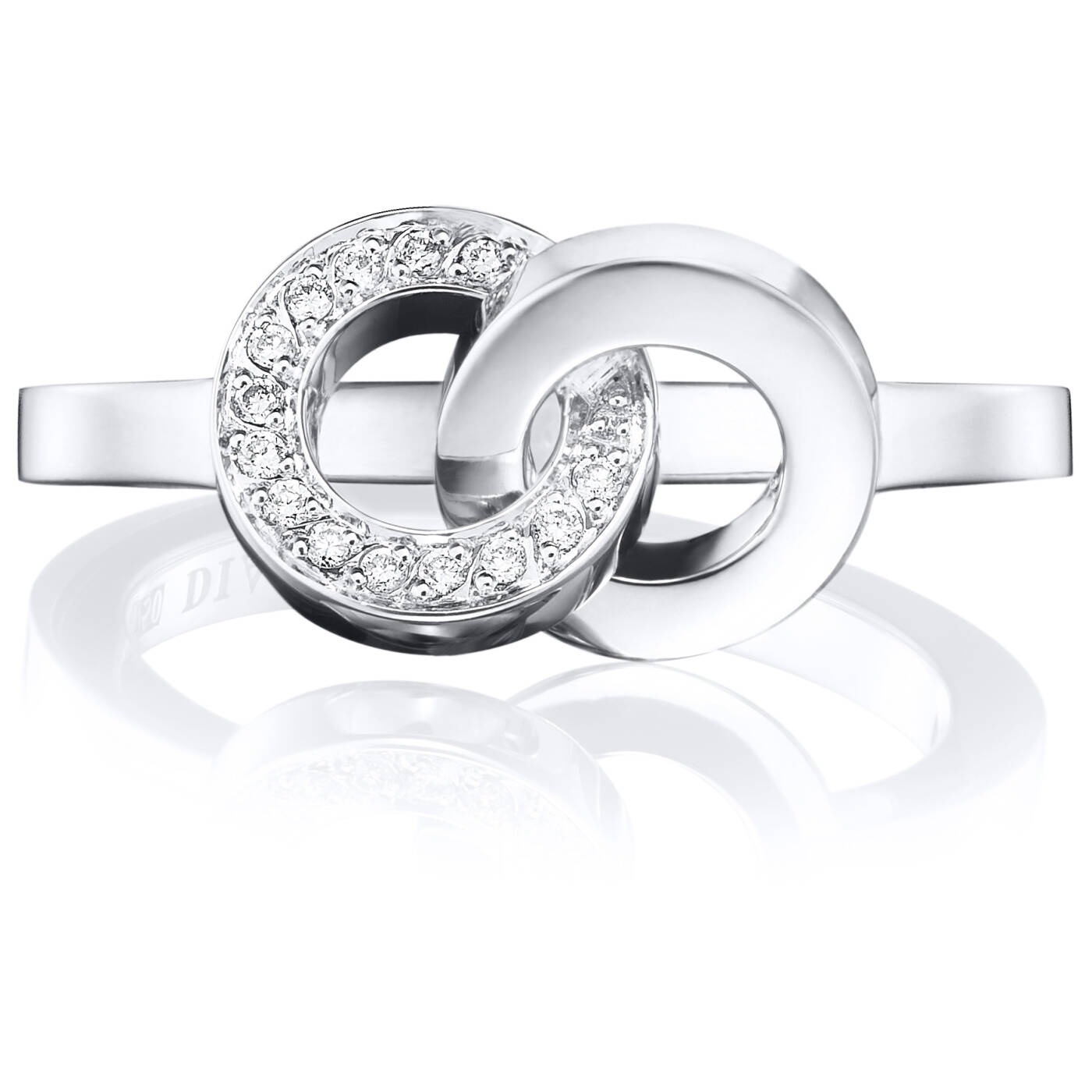 You & Me Ring Vitguld