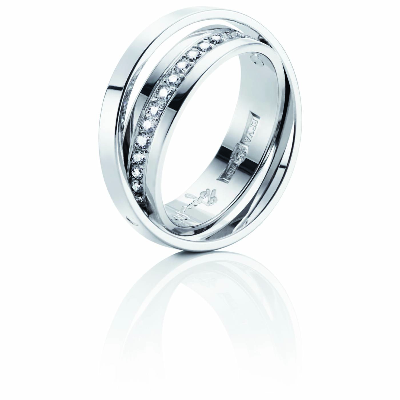 Two Of Us & Stars Ring Vitguld