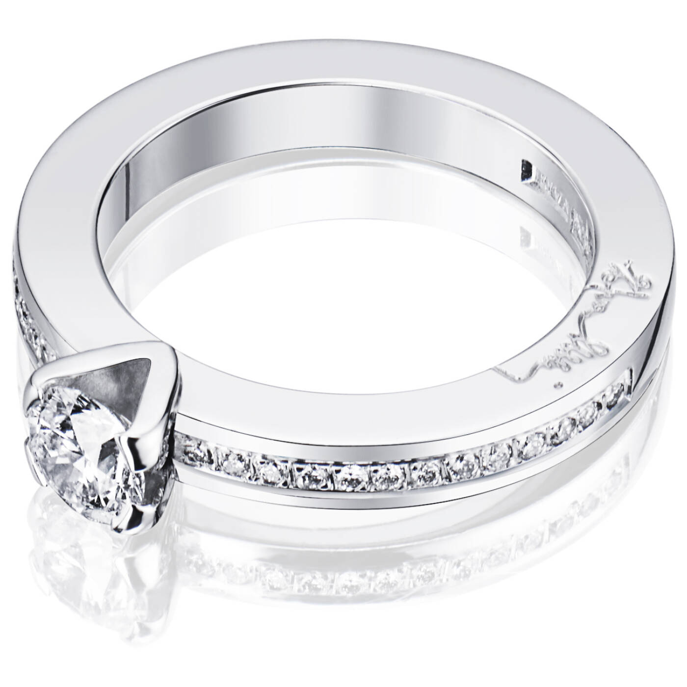 Heart To Heart 0.50 ct diamant Ring Vitguld