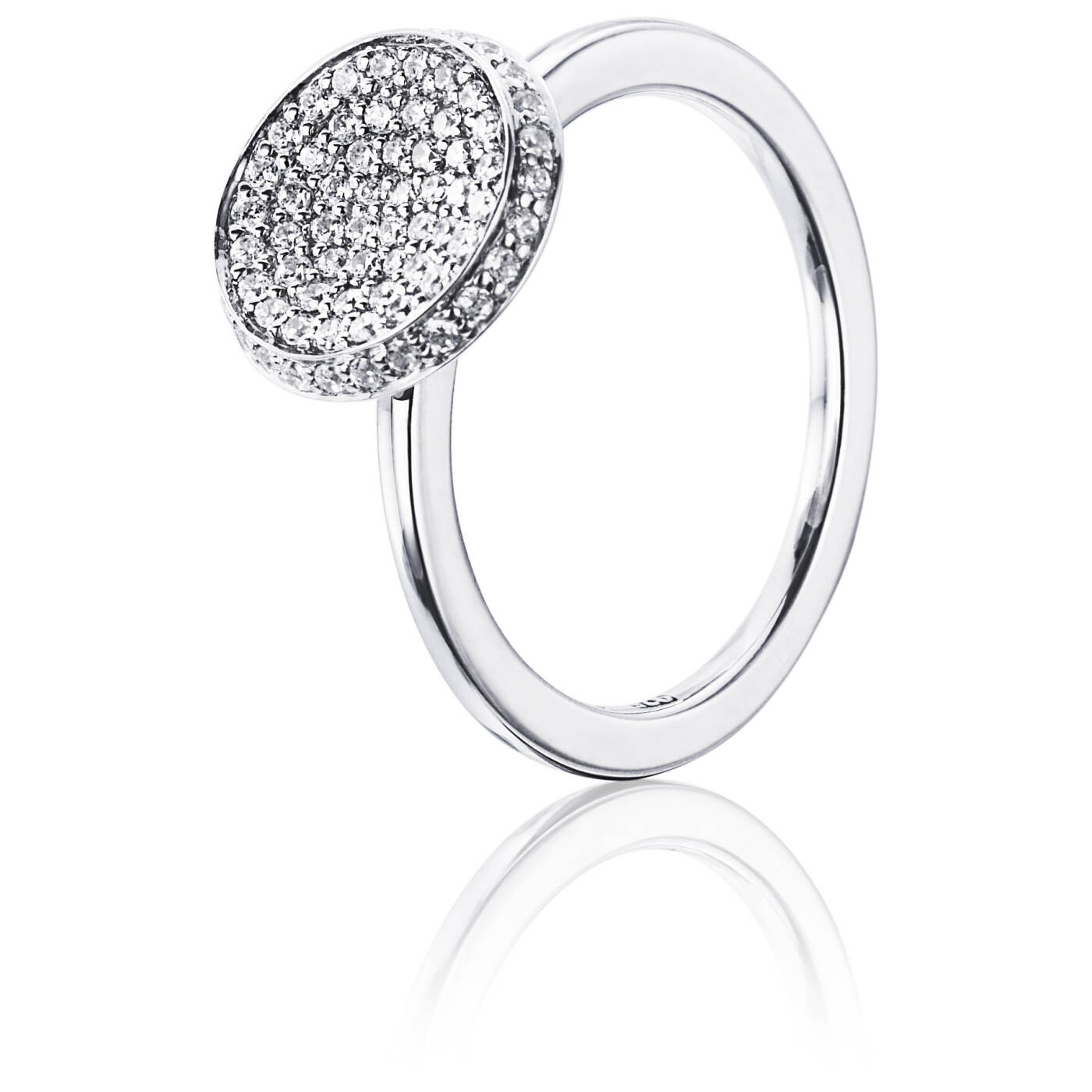 Love Bowl Ring Vitguld