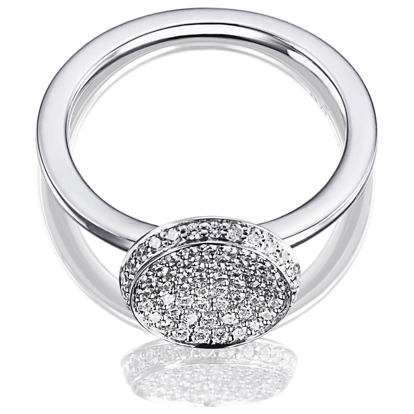 Love Bowl Ring Vitguld