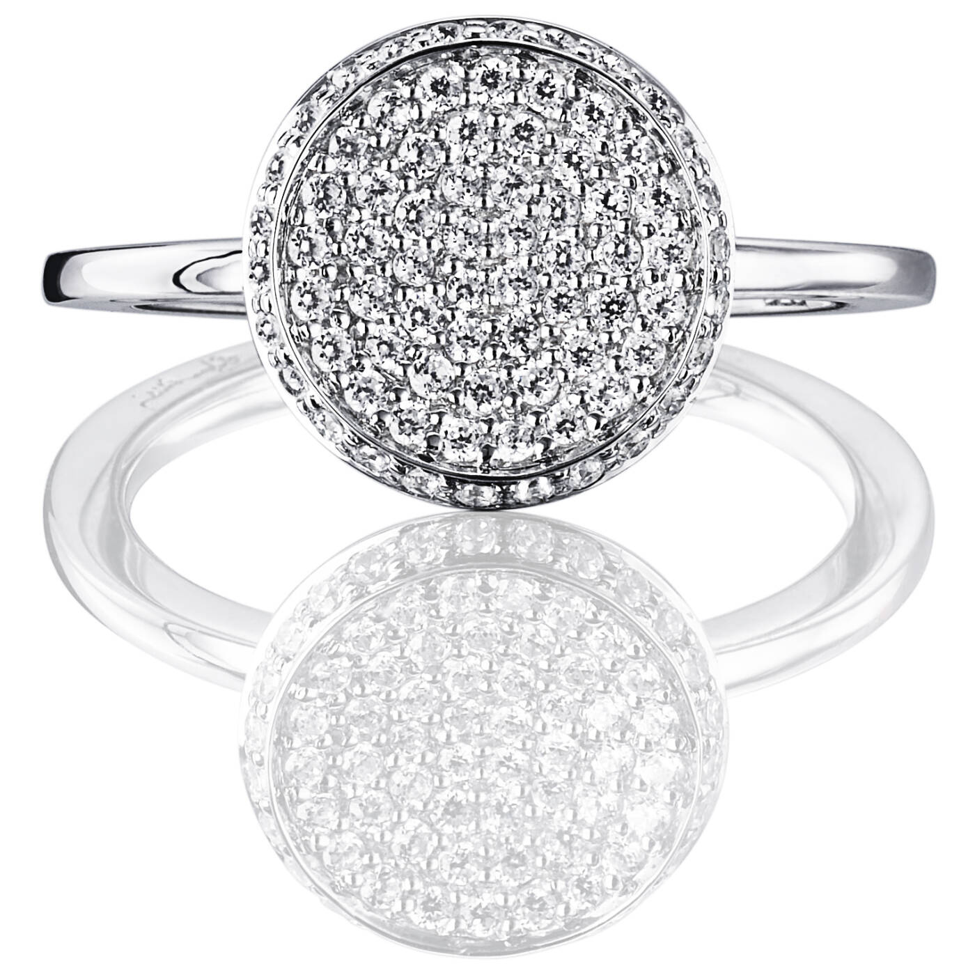 Love Bowl Ring Vitguld