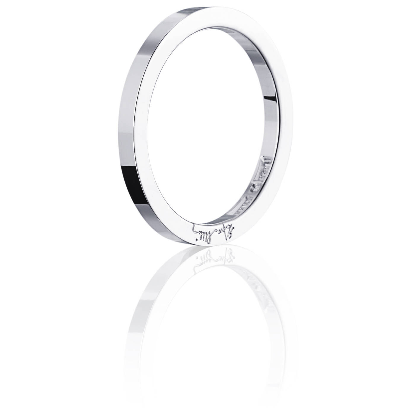 Plain & Signature Thin Ring Vitguld