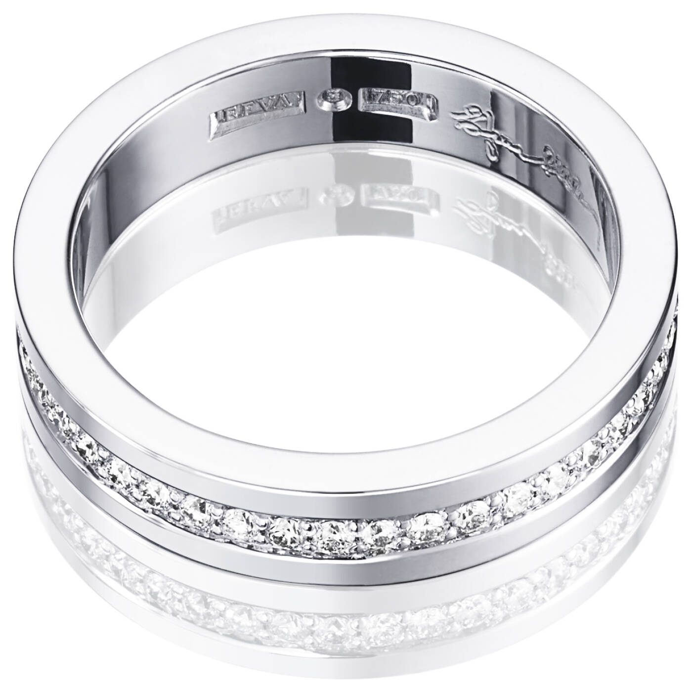 4½ & Stars Ring Vitguld