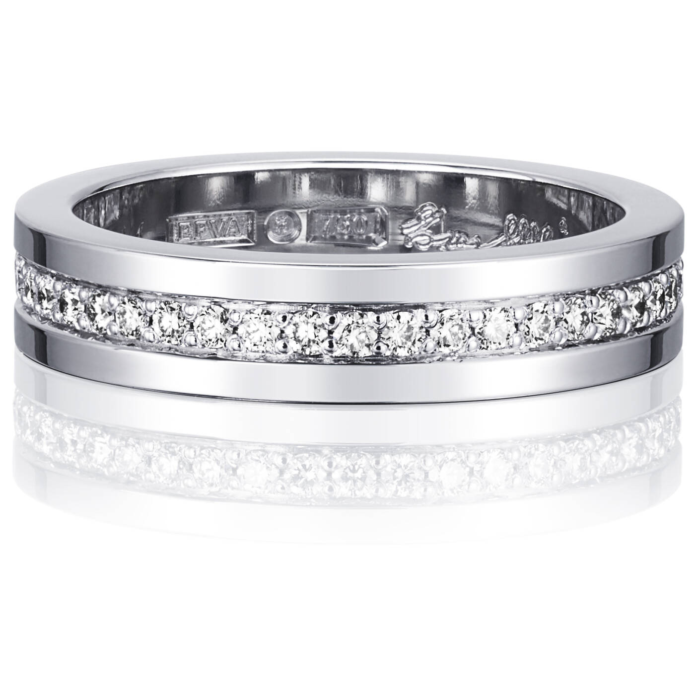 4½ & Stars Ring Vitguld