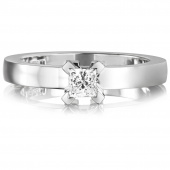 Dolce Vita Princess 0.30 ct diamant Ring Vitguld