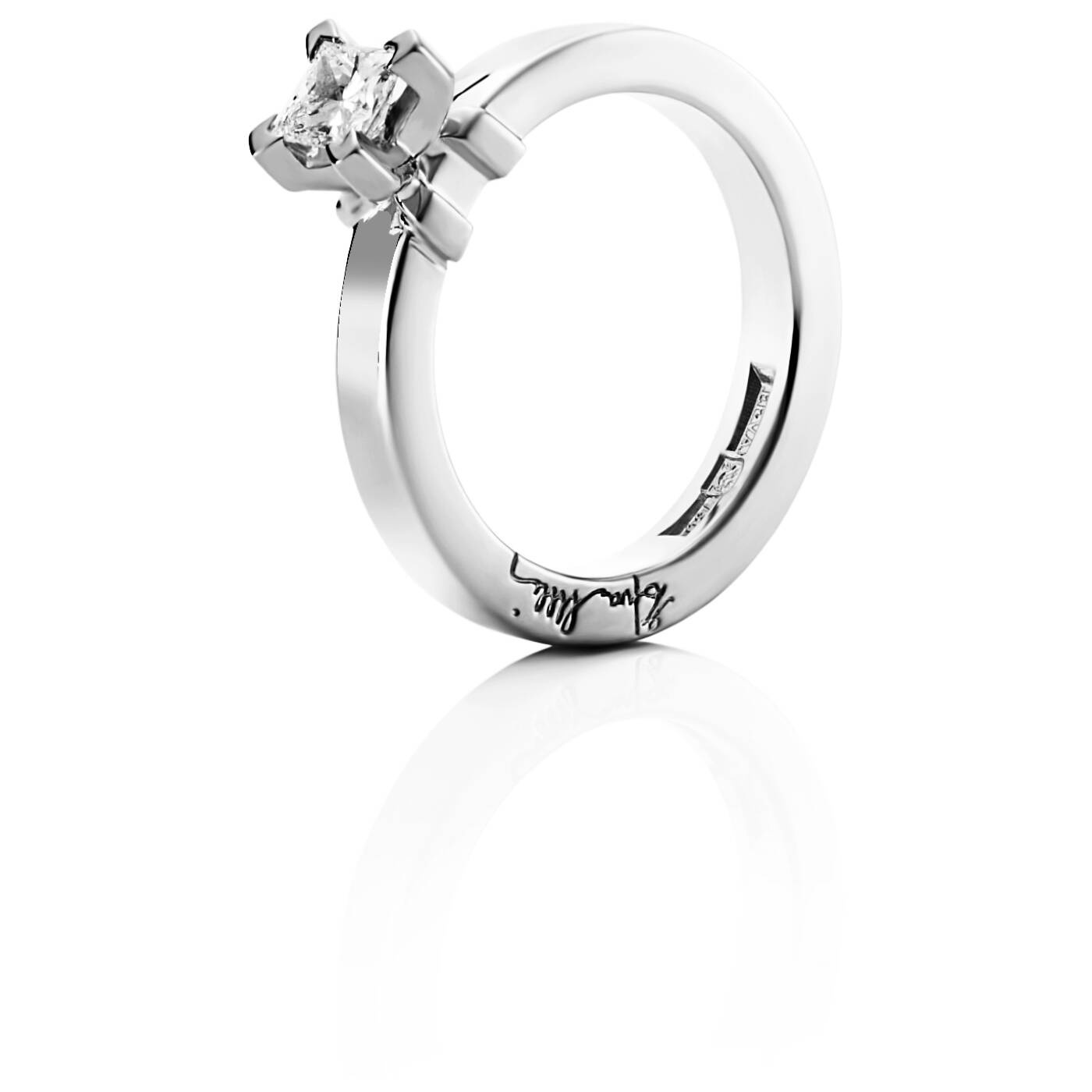 Dolce Vita Princess 0.40 ct diamant Ring Vitguld