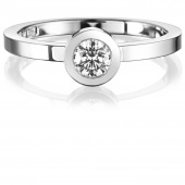The Wedding Thin 0.30 ct diamant Ring Vitguld
