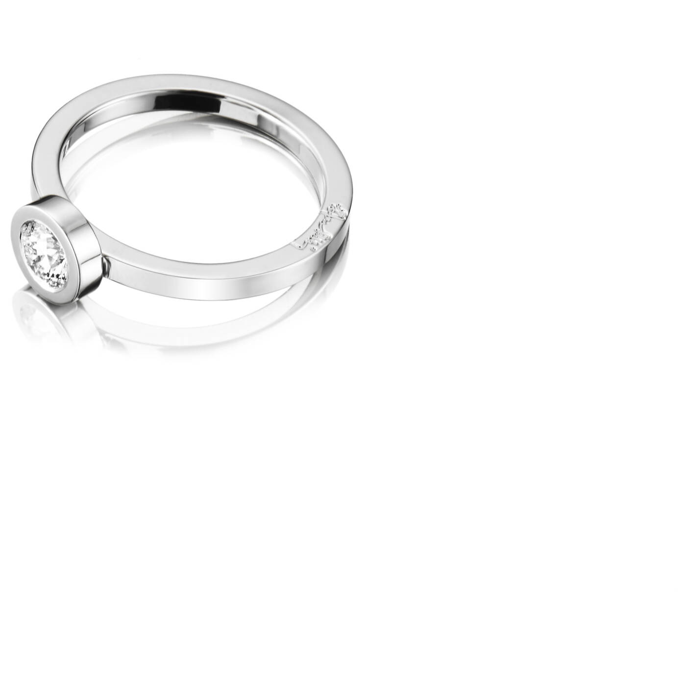 The Wedding Thin 0.40 ct diamant Ring Hvidguld