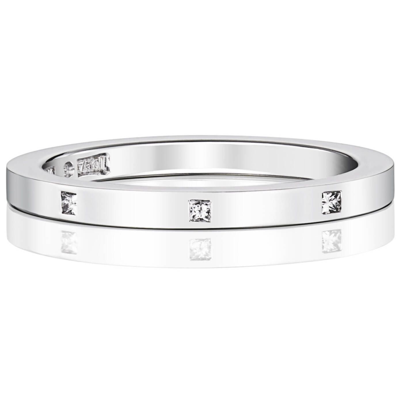 Thin & I Love You On Top Ring Vitguld