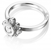 Sweet Hearts Crown 0.30 ct diamant Ring Vitguld