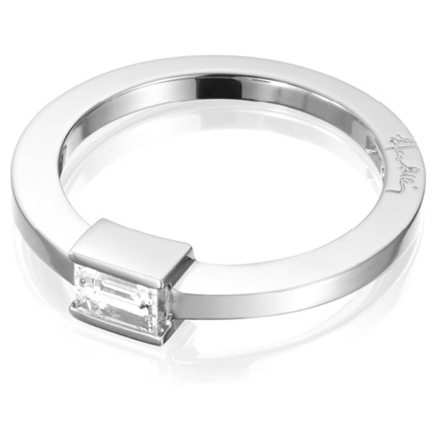 Deco Wedding Ring Vitguld