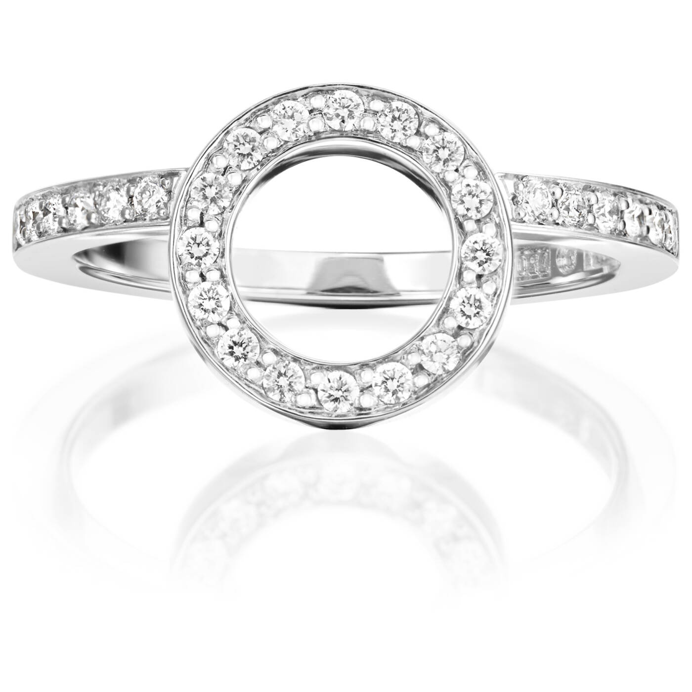 Circle Of Love I Ring Vitguld
