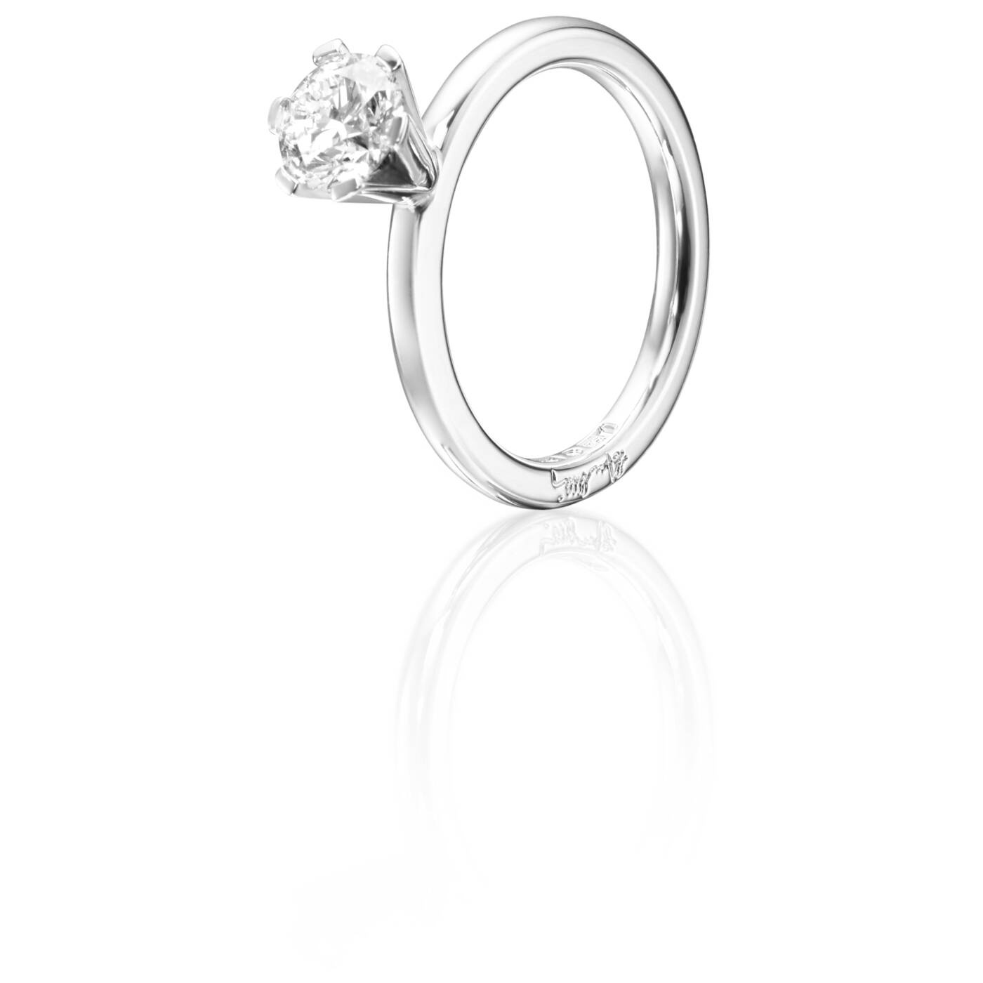 High On Love 1.0 ct diamant Ring Vitguld