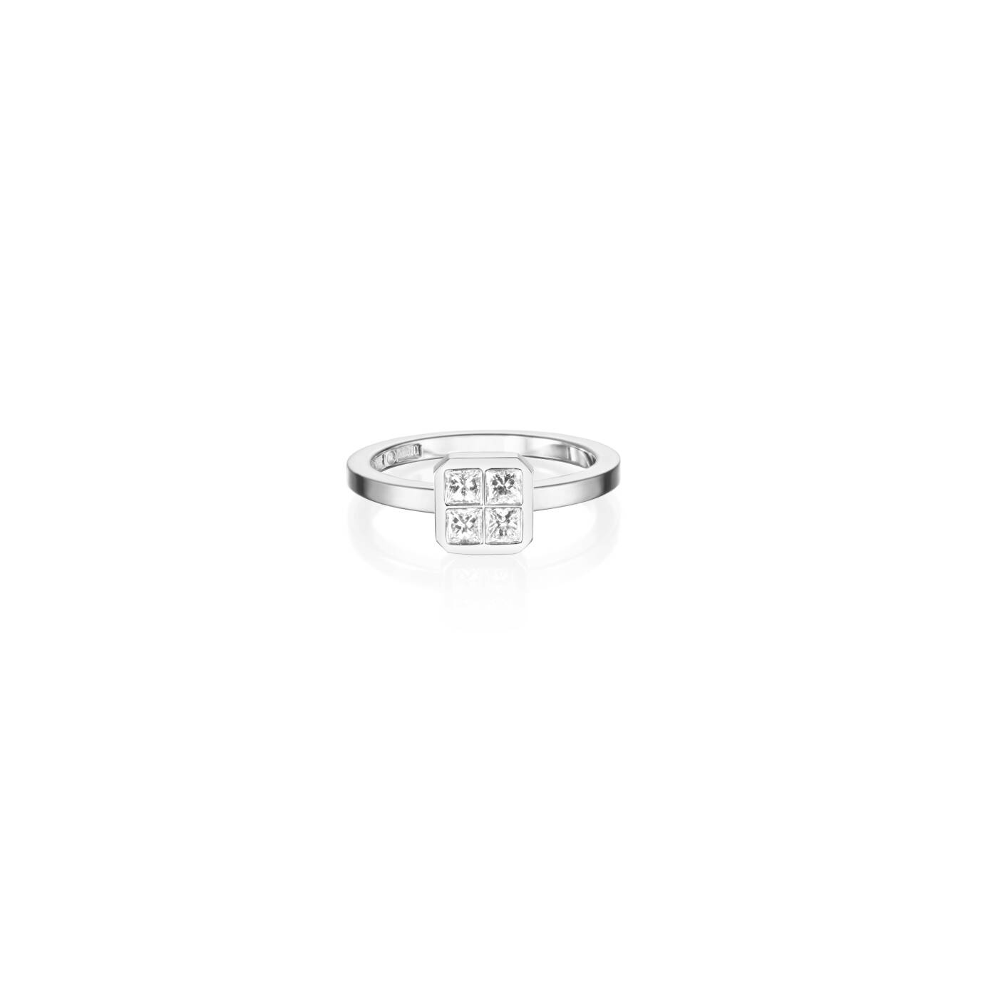 4 Love 0.40 ct diamant Ring Vitguld